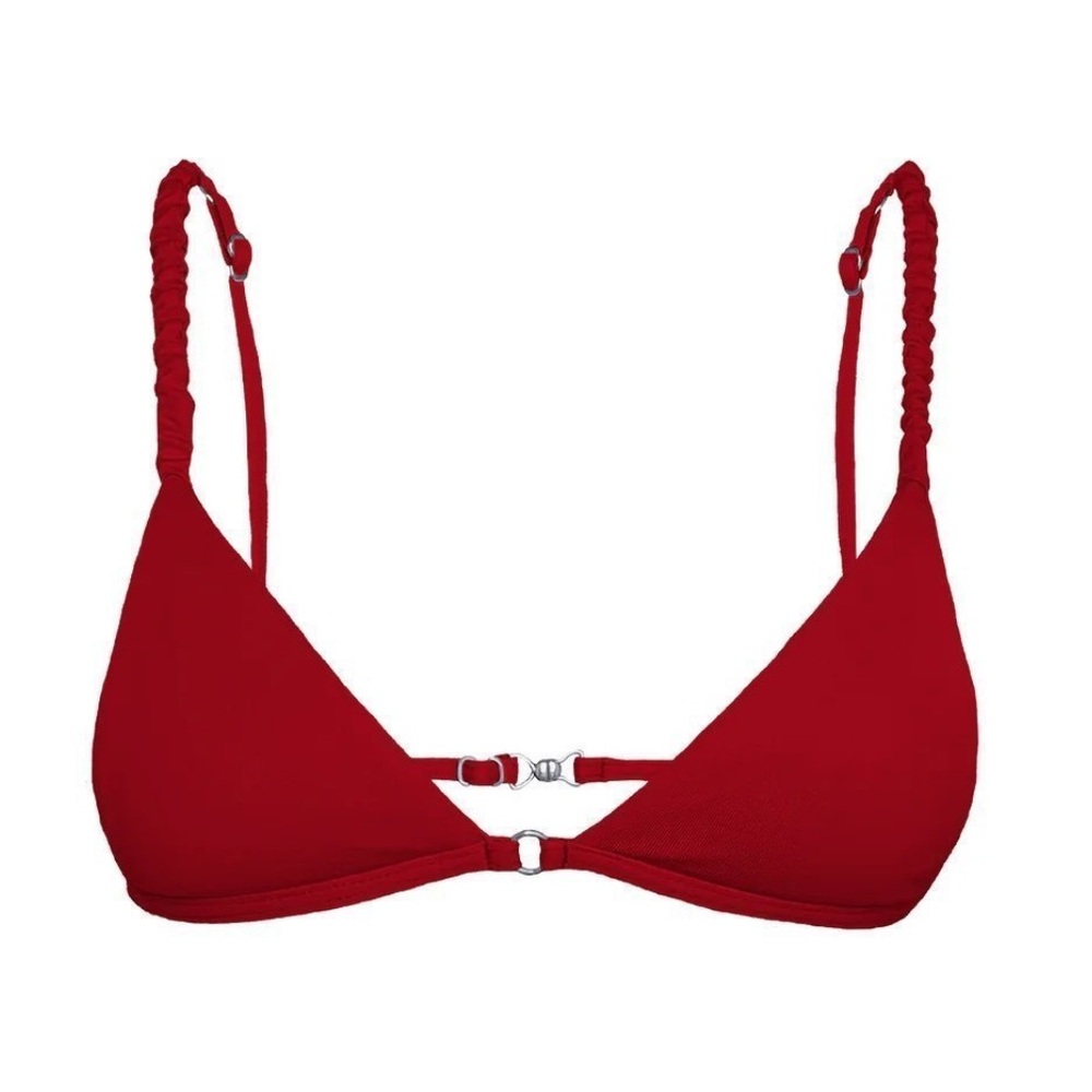 NWT Knight Swim Pamela  Bikini Top Merlot